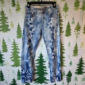 Anthropologie Pilcro Slim Tie-Dye Boyfriend Jeans